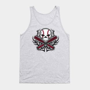 Skull Baseball Tank Top